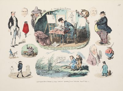 A Design for an Album by George Cruikshank